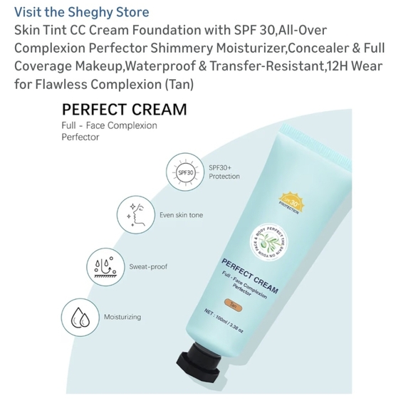 Perfect Cream Skin Tint CC Cream - Tan 3 Tubes Selling As Bundle - Picture 2 of 2